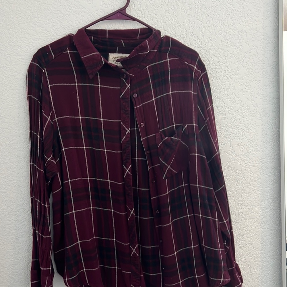 Maroon flannel